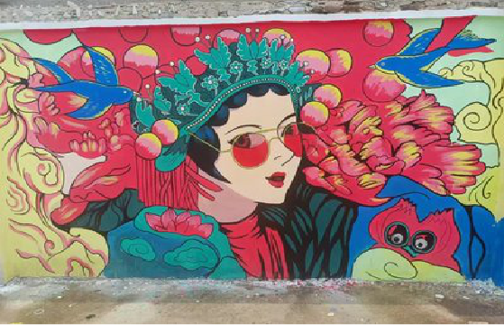 太和墙体彩绘-网红墙