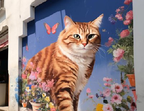 太和自己绘制有个性的手绘墙