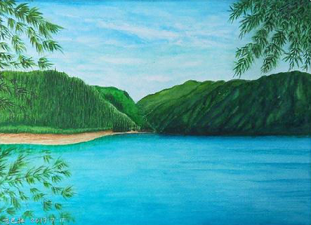 太和在墙绘中，如何绘画绿水青山？